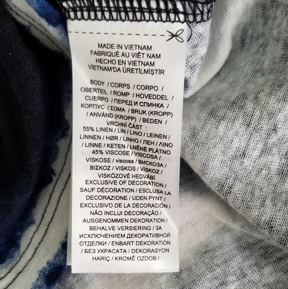 Lauren Ralph Lauren Tie Ftont Tie Dye Top - Picture 10 of 10